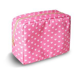 Large Makeup Bag Pouch, Nylon Women Travel Toiletry Storage Bag Preppy🌺